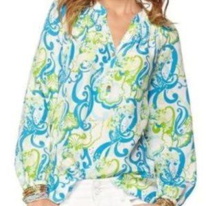 RARE ELSA SILK TOP resort white crystal cost Med